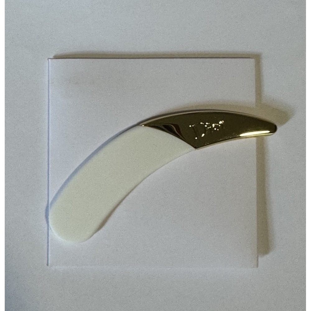 Dior Makeup Applicator Spatula White Gold New - Picture 1 of 3